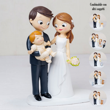 Topper Per Torte Nuziali Personalizzabile – In Legno, Acrilico O Glitter, Decorazione Rustica Per Matrimonio