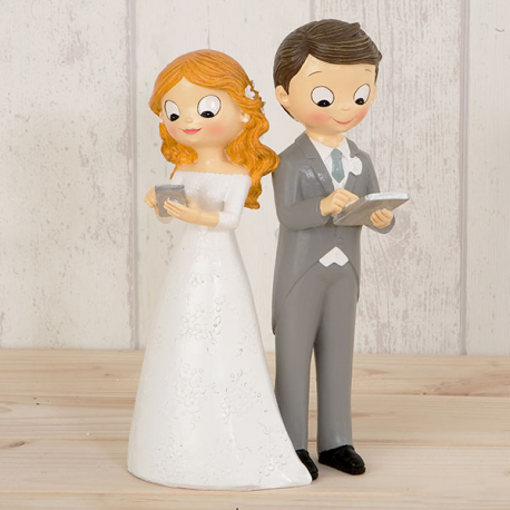 CAKE TOPPER SPOSI TECNOLOGICI 21cm