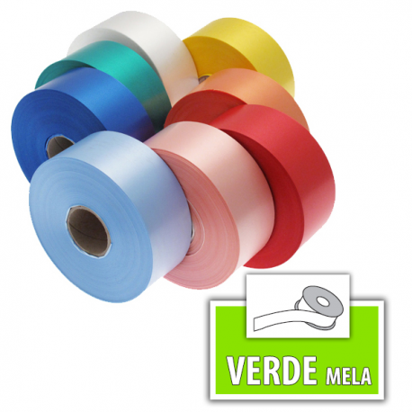 BOBINA NASTRO VERDE MELA 100mt x 5cm