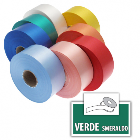 BOBINA NASTRO VERDE SMERALDO 100mt x 5cm