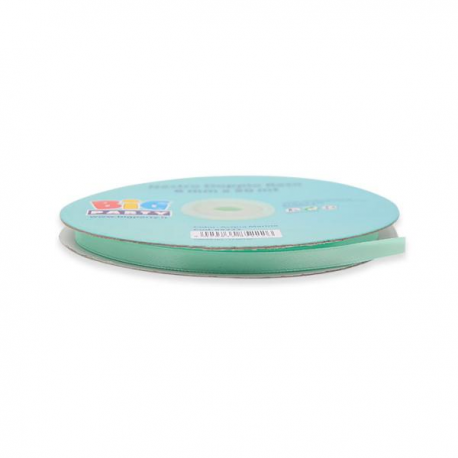 NASTRO DOPPIO RASO 6 mm x 50 mt - TIFFANY