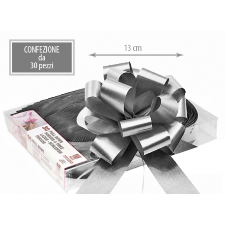 NASTRO STRIP ARGENTO METAL PZ.30