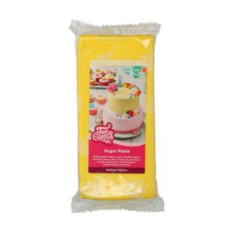 PASTA DI ZUCCHERO FunCakes GIALLA 1 Kg