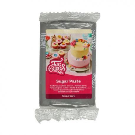 PASTA DI ZUCCHERO FunCakes GRIGIA 250gr