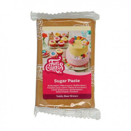 PASTA DI ZUCCHERO FunCakes MARRONE CHIARO 250gr