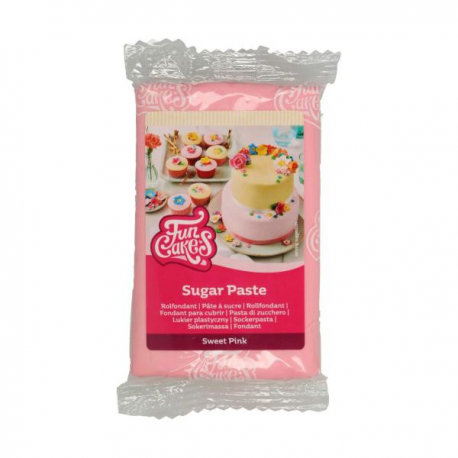 PASTA DI ZUCCHERO FunCakes ROSA 250gr