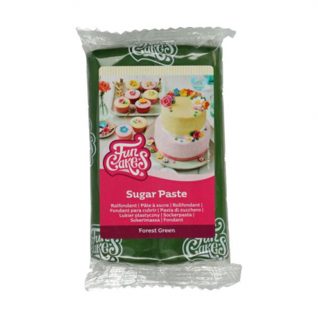 PASTA DI ZUCCHERO FunCakes VERDE FORESTA 250gr