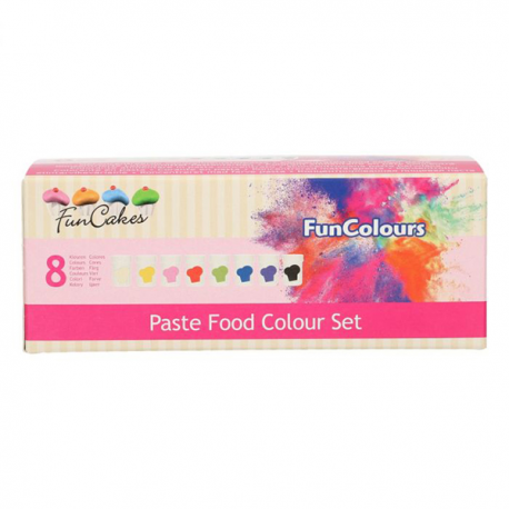SET COLORANTI alimentare IN PASTA 30gr FUNCAKES (8 COLORI)