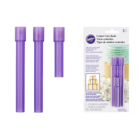 PIOLI SOSTEGNO CENTRO TORTA WILTON - SET DA 3 PEZZI