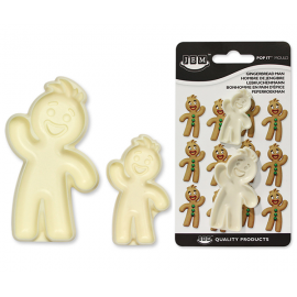 MOLD IN PLASTICA - Pop it - GINGERBREAD set 2 PZ.