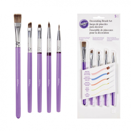 PENNELLINI PER DECORO SET 5 PZ. WILTON - PROFESSIONAL