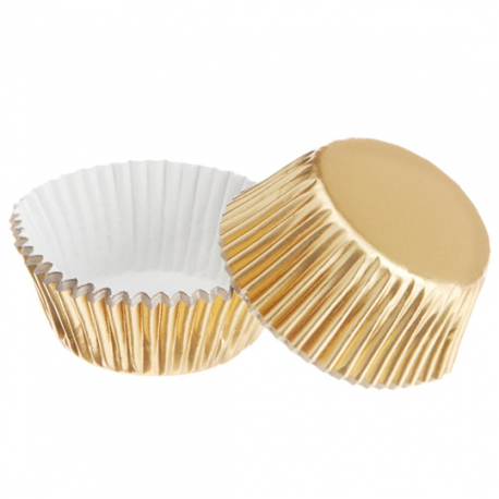 PIROTTINI CUPCAKES-MUFFIN ORO PZ.24 - Diametro base 5cm