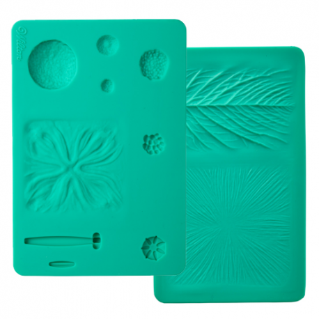 SET 2 TAPPETI IN SILICONE VENATURE FIORI E FOGLIE WILTON
