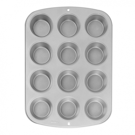 STAMPO ALLUMINIO PER 12 CUPCAKES / MUFFIN - 5cm DIAM.