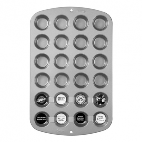 STAMPO ALLUMINIO PER 24 MINI CUPCAKES / MUFFIN - 3,5cm DIAM.