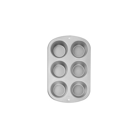 STAMPO ALLUMINIO PER 6 JUMBO MUFFIN - 8,5cm DIAM.
