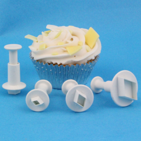 TAGLIAPASTA AD ESPULSIONE ROMBI SET 4 Pz. 0,6cm - 1cm - 1,4cm - 2,5cm