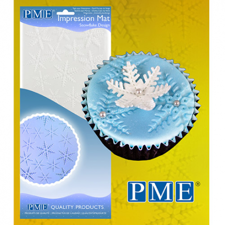 TAPPETINO AD IMPRESSIONE - FIOCCHI DI NEVE - 15cm x 30,5cm