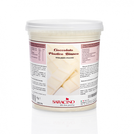 CIOCCOLATO PLASTICO BIANCO Saracino 1 Kg