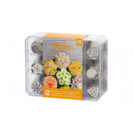 COFANETTO DECORA NR. 2 - 12 CORNETTI FIORI DIRETTI