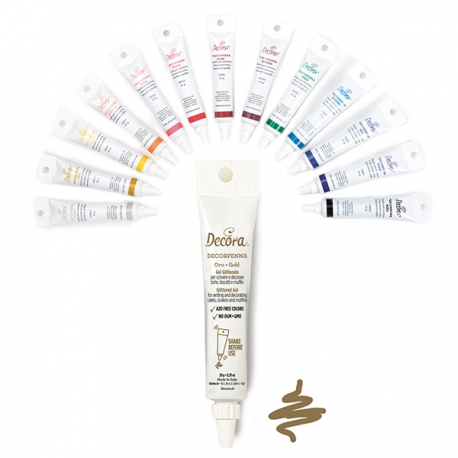 DECORPENNA GEL ORO - TUBETTO PER DECORAZIONI 20gr