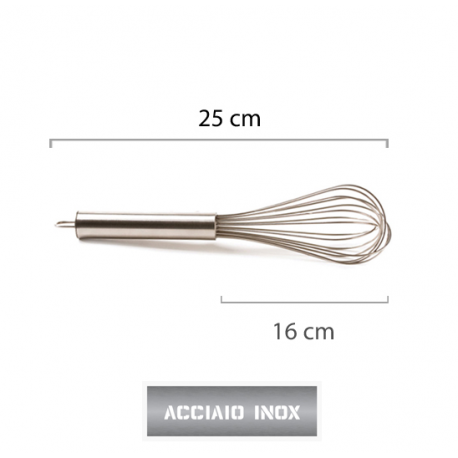 FRUSTA IN ACCIAIO INOX - 25cm