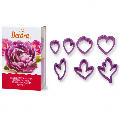 KIT 7 TAGLIAPASTA PEONIA CON FOGLIE