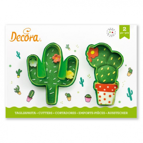 SET 2 TAGLIAPASTA CACTUS IN PLASTICA
