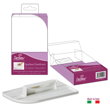 SPALMA FONDENTE IN PLASTICA DECORA 9,5cm x 16cm