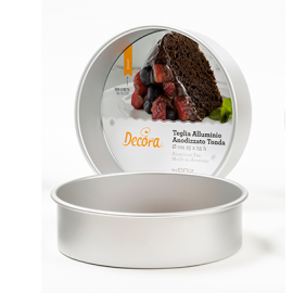 TEGLIA PROFESSIONALE TONDA ø 20 cm H.7,5cm (in alluminio anodizzato)