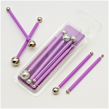 SET 4 Pz. BALL TOOLS IN ACCIAIO