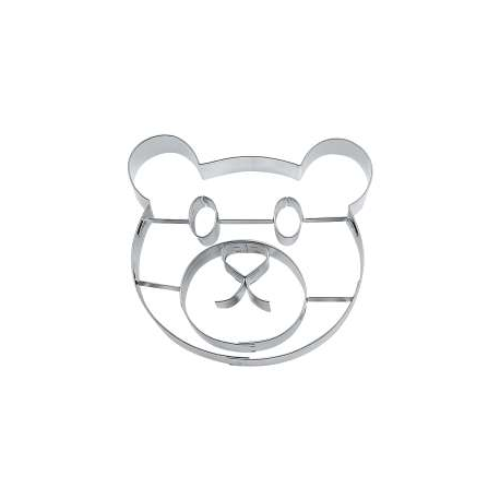 TAGLIAPASTA ANIMALI - VISO ORSETTO 10 cm acciaio inox - Taddy Face