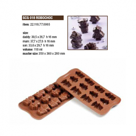 EASY CHOC - ROBOCHOC - 35x26 - h 16 mm - Tot. 118 ml