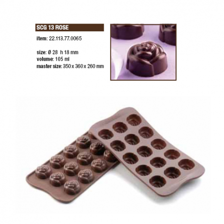 EASY CHOC - ROSE - Ø28 - h 18 mm - Tot. 105 ml