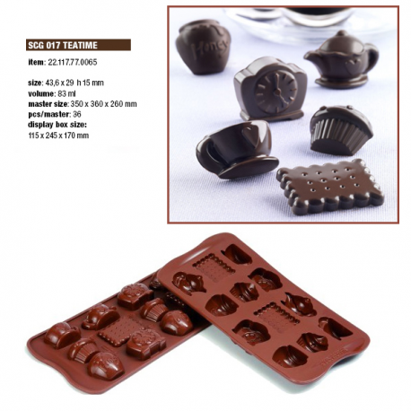 EASY CHOC - TEATIME - 43,6 x 29 - h 15mm - Tot. 83 ml