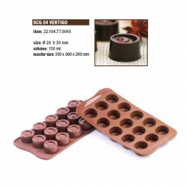 EASY CHOC - VERTIGO - Ø28 - h 20mm - Tot. 150 ml