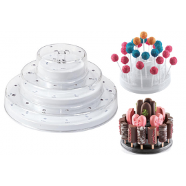 ESPOSITORE CAKE POPS / GELATI Silikomart - BIANCO