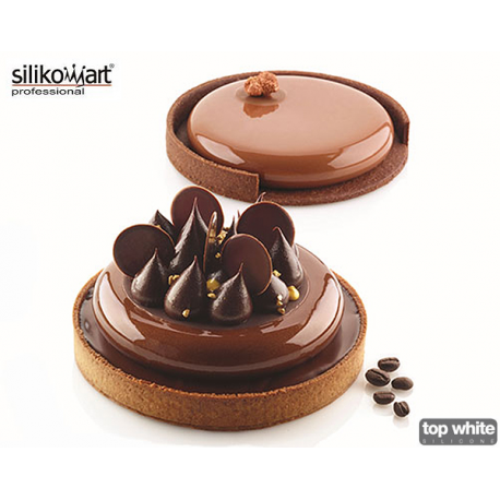 KIT TARTE RING Ø150 - 2 Anelli in materiale termoplastico + stampo in silicone da 2 cavità Silikomart