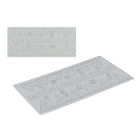 TAPPETINO PER PIZZI - DECORAZIONE \\"CANDY PARTY\\" 400x200mm