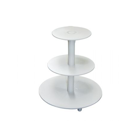 ALZATA IN PLASTICA A VITE - 3 PIANI - 1° 34cm - 2° 25cm - 3° 20cm