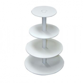 ALZATA IN PLASTICA A VITE - 4 PIANI - 1° 34cm - 2° 32cm - 3° 25cm - 4° 20cm