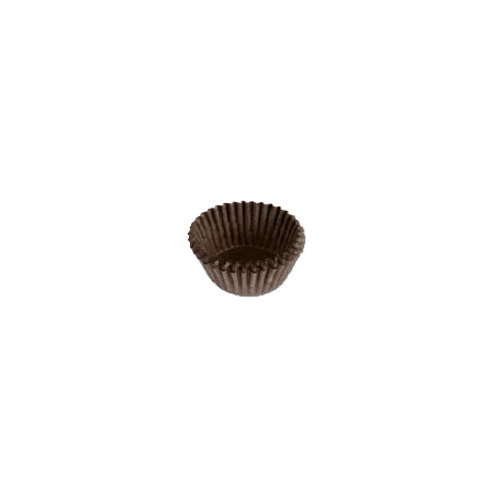 PIROTTINI TONDI MARRONI PICCOLI per CIOCCOLATINI CM.25x57mm h16mm - CIRCA 100pz.