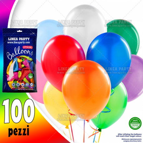 PALLONCINI COLORI ASSORTITI - Pz.100 - ø cm.30