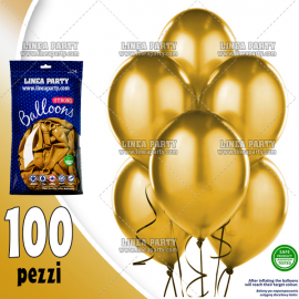 PALLONCINI ORO METALLIZZATO - Pz.100 - ø cm.30
