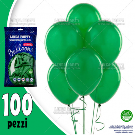 PALLONCINI VERDE BANDIERA - Pz.100 - ø cm.30