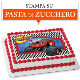 Cialda personalizzata BLAZE rettangolare (stampa su pasta di zucchero)
