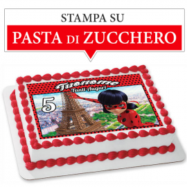 Cialda personalizzata MIRACULOUS rettangolare (stampa su pasta di zucchero)