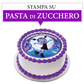 Cialda personalizzata Vampirina tonda (stampa su pasta di zucchero)