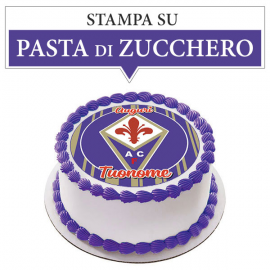 Cialda personalizzata FIORENTINA tonda (stampa su pasta di zucchero)