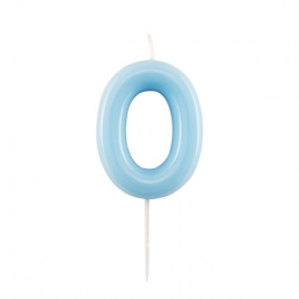 CANDELINA NUMERO 0 AZZURRA